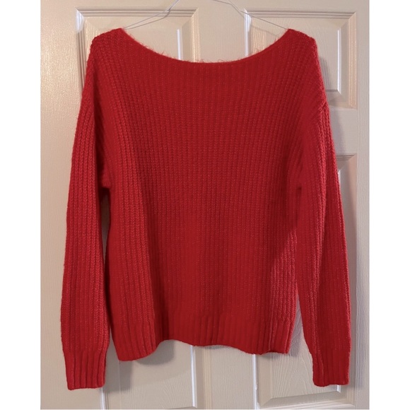 Old Navy Sweaters - ♥️Old Navy brand Long Sleeve Red Crew Neck Fall Winter Sweater Size Medium (M)♥️